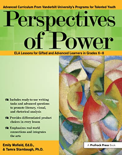 Beispielbild fr Perspectives of Power: ELA Lessons for Gifted and Advanced Learners in Grades 6-8 zum Verkauf von Books From California