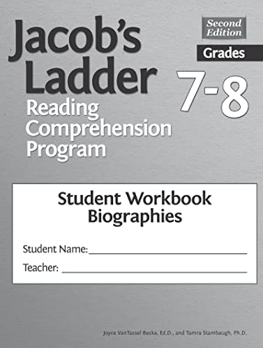 Beispielbild fr Jacob's Ladder Reading Comprehension Program: Grades 7-8, Student Workbooks, Biographies (Set of 5) zum Verkauf von Books From California