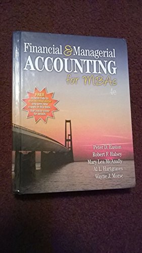 9781618531025: Financial and Managerial Accounting for MBAs by Peter D. Easton (2014-01-01)