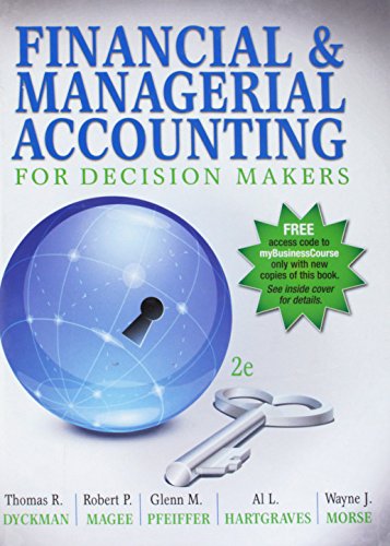 Beispielbild fr Financial & Managerial Accounting for Decision Makers zum Verkauf von Wrigley Books