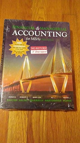 Stock image for Financial and Managerial Accounting for MBAs 5th Edition for sale by ThriftBooks-Atlanta
