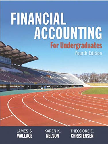 Imagen de archivo de Financial Accounting for Undergraduates a la venta por Better World Books