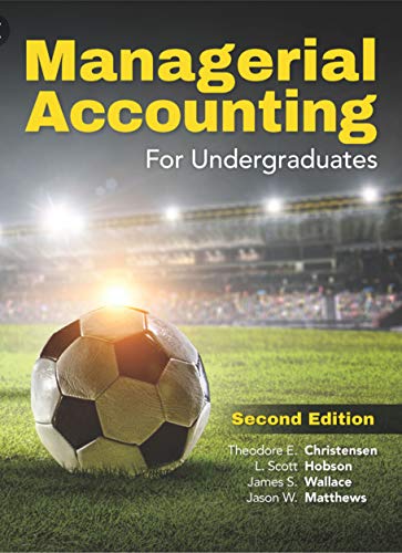 9781618533098: Managerial Accounting for Undergratuates Hardcover