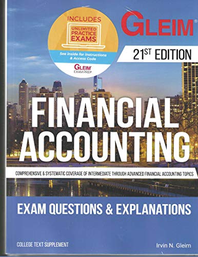 Imagen de archivo de Financial Accounting: Exam Questions and Explanations with Access Code, 21st edtion a la venta por HPB-Red