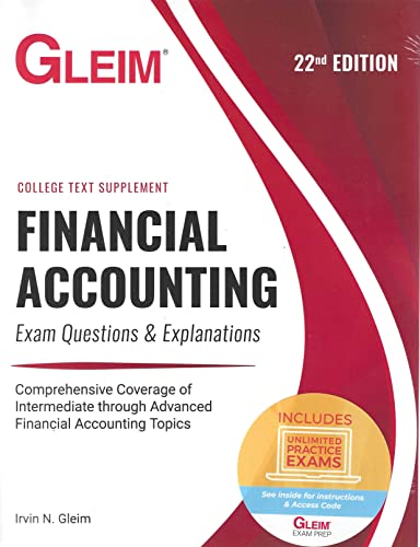 Beispielbild fr Financial Accounting: Exam Questions and Explanations, 22nd edition zum Verkauf von BooksRun
