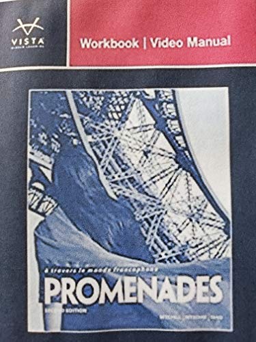 9781618570178: PROMENADES-WORKBOOK/VIDEO MANUAL