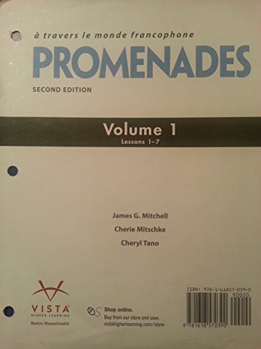 9781618570390: Promenades 2nd Edition (Loose Leaf) - Volume 1 Lessons 1-7