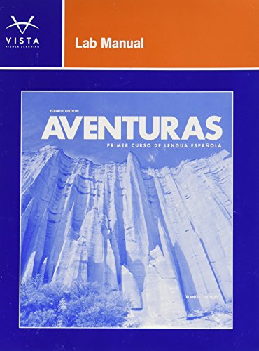 Stock image for Aventuras 4e Lab Manual for sale by Better World Books: West