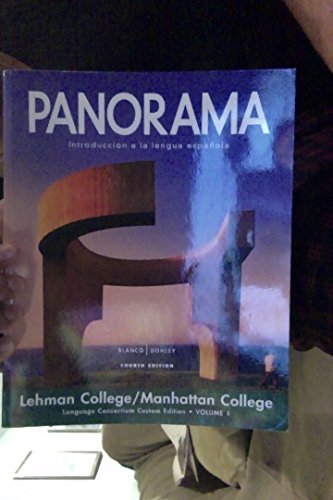 9781618571816: PANORAMA Introduccion A La Lengua Espanola FOURTH EDITION (VOLUME 1)