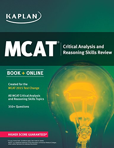 Imagen de archivo de MCAT Critical Analysis and Reasoning Skills Review : Created for MCAT 2015 a la venta por Better World Books