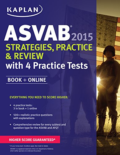 Beispielbild fr ASVAB 2015 Strategies, Practice, and Review with 4 Practice Tests zum Verkauf von Better World Books