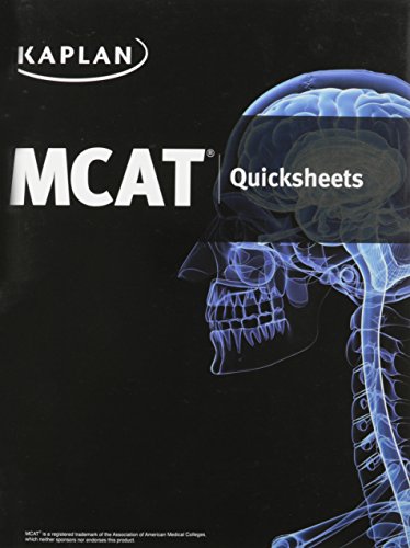 9781618657640: Kaplan MCAT Quicksheets 2015 and MCAT High-Yield Problem Solving Guide 2015