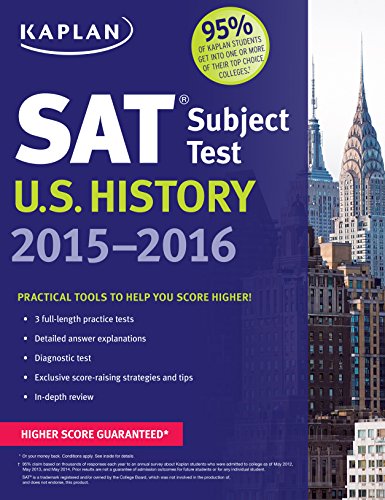 Beispielbild fr Sat Subject Test U. S. History 2015-2016 zum Verkauf von Better World Books