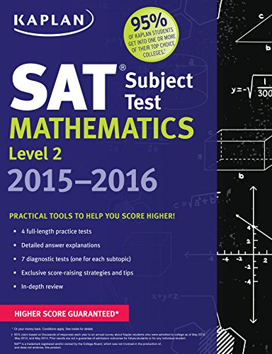 Beispielbild fr Kaplan SAT Subject Test Mathematics Level 2 2015-2016 (Kaplan Test Prep) zum Verkauf von Wonder Book