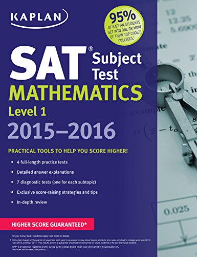 Beispielbild fr SAT Subject Test Mathematics Level 1 2015-2016 zum Verkauf von Better World Books