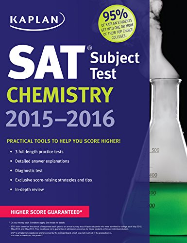 Beispielbild fr Kaplan SAT Subject Test Chemistry 2015-2016 zum Verkauf von Better World Books