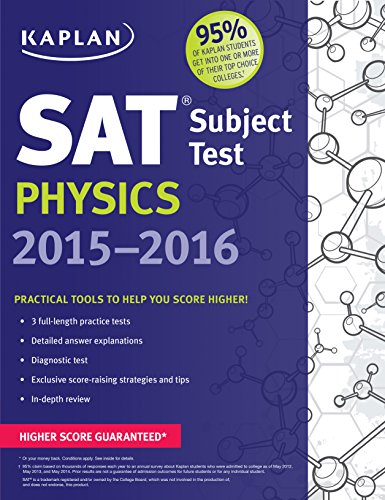 Beispielbild fr Kaplan SAT Subject Test Physics 2015-2016 zum Verkauf von Better World Books