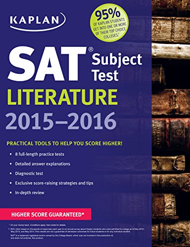 Beispielbild fr Kaplan SAT Subject Test Literature 2015-2016 zum Verkauf von Better World Books