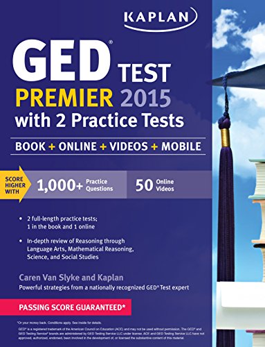 Beispielbild fr Kaplan GED Test Premier 2015 with 2 Practice Tests zum Verkauf von Better World Books