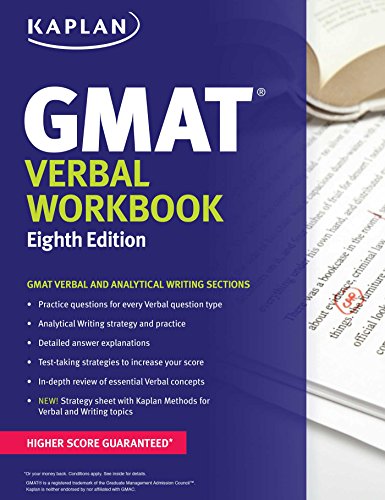 Imagen de archivo de Kaplan GMAT Verbal Workbook a la venta por Better World Books: West