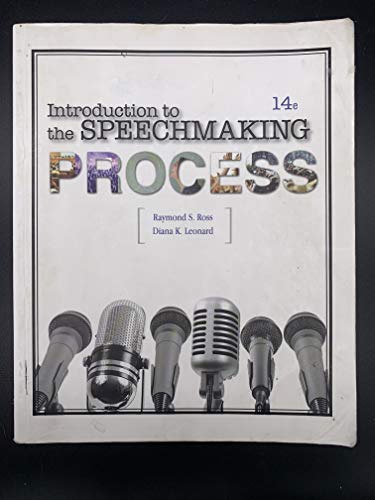 Beispielbild fr Introduction to the Speechmaking Process zum Verkauf von HPB-Red