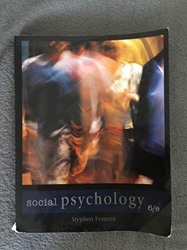 Beispielbild fr SOCIAL PSYCHOLOGY (PAPER) zum Verkauf von Better World Books