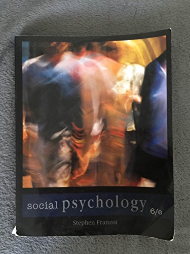 Stock image for SOCIAL PSYCHOLOGY (PAPER) for sale by Better World Books