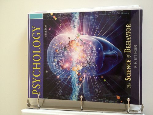 Beispielbild fr Psychology(the Science of Behavior) Fifth Edition zum Verkauf von BooksRun