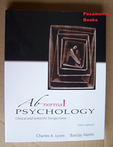 Beispielbild fr Abnormal Psychology zum Verkauf von Better World Books