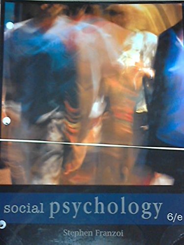 Stock image for Social Psychology for sale by a2zbooks