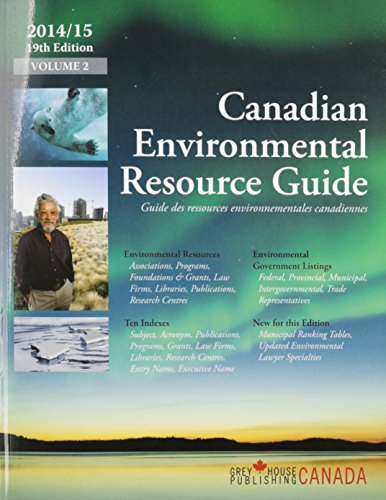 9781619251939: Canadian Environmental Resource Guide, 2014