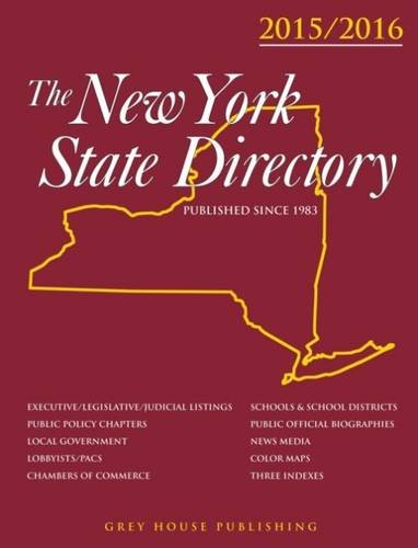 Imagen de archivo de New York State Directory, 2015/16 a la venta por Better World Books