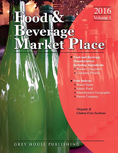 Beispielbild fr Food & Beverage Market Place: 3 Volume Set, 2016: 3 Volume Set - Print Purchase Includes 1 Year Free Online Access (Food and Beverage Market Place) zum Verkauf von SecondSale