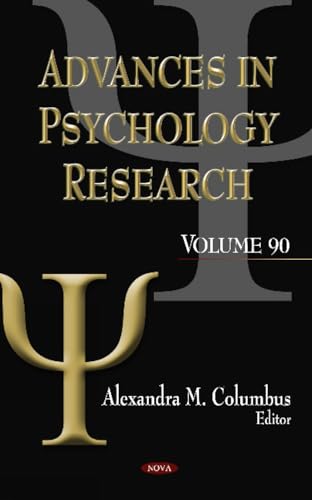 Imagen de archivo de Advances in Psychology Research a la venta por PBShop.store US