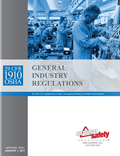 Beispielbild fr JANUARY 2017 29 CFR 1910 OSHA General Industry Regulations zum Verkauf von SecondSale