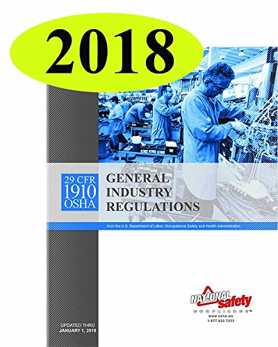 Beispielbild fr January 2018 29 CFR 1910 OSHA General Industry Regulations (2018 Edition) zum Verkauf von HPB-Red