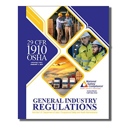Beispielbild fr 29 CFR 1910 OSHA General Industry Regulations & Standards January 2021 Edition zum Verkauf von Greenway
