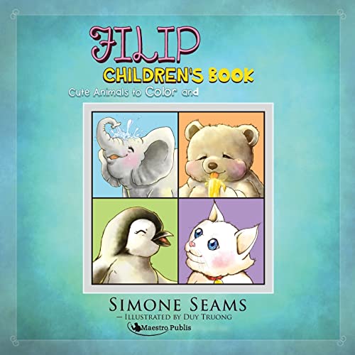 9781619495036: Filipino Children's Book: Cute Animals to Color and Practice Filipino