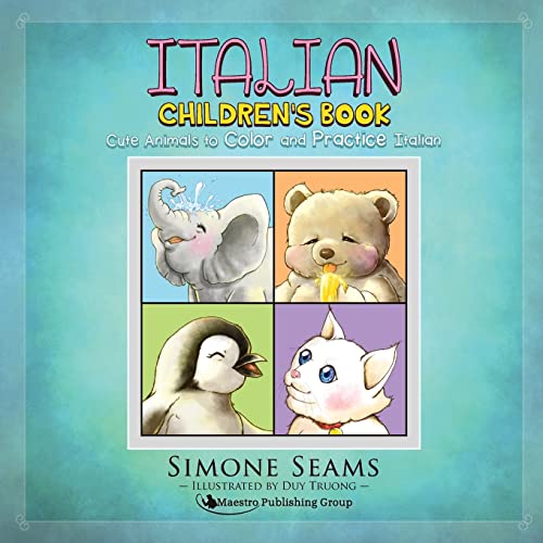 Stock image for Italian Children's Book: Cute Animals to Color and Practice Italian (Paperback or Softback) for sale by BargainBookStores