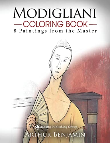 9781619495715: Modigliani Coloring Book: 8 Paintings from the Master