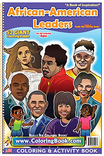 African American Leaders Really Big Coloring Book 12 x 18
