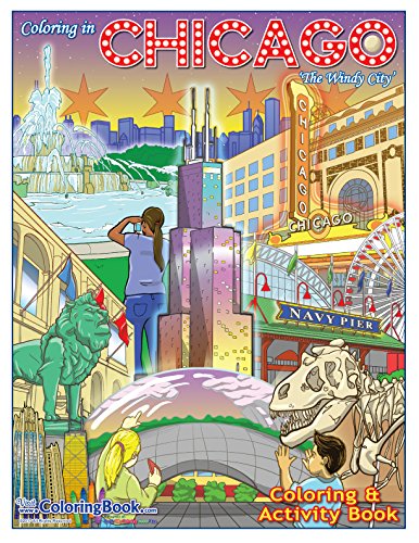 Stock image for Chicago 'the Windy City' Coloring Book (8.5 x 11) for sale by Books Unplugged