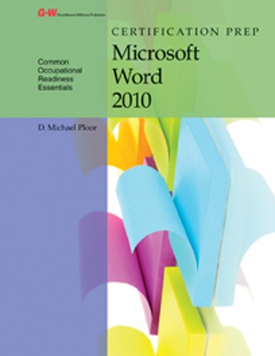 Imagen de archivo de Certification Prep Microsoft Word 2010 a la venta por Ergodebooks