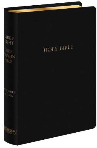 9781619701137: Holy Bible: King James Version, Wide Margin, Black Genuine Leather