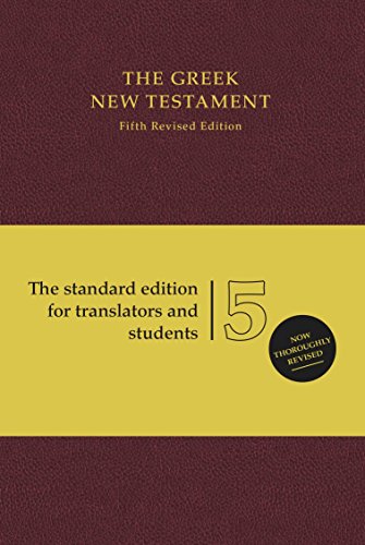 Stock image for UBS5 Greek New Testament, Burgundy (Hardcover, Burgundy) (Ancient Greek Edition) for sale by Pennywisestore