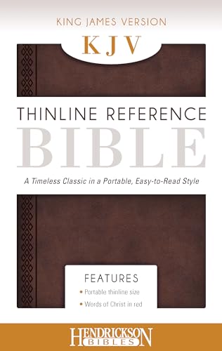 Imagen de archivo de Holy Bible KJV Chestnut Brown Flexisoft Leather Thinline, End of Version Reference Edition a la venta por Neil Shillington: Bookdealer/Booksearch