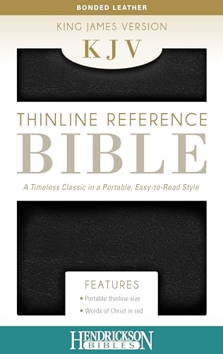 9781619705715: KJV Thinline Reference Bible - Black: King James Version, Black, Bonded Leather, Thinline Reference, End of Verse Reference Edition