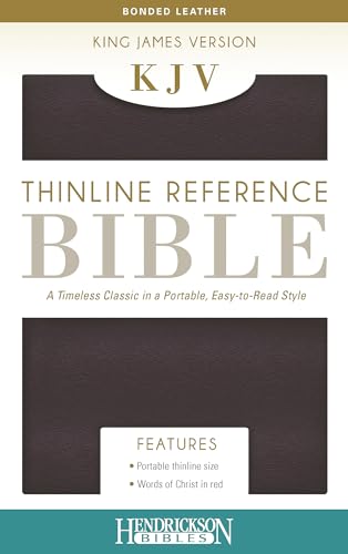 Imagen de archivo de KJV Thinline Reference Bible (Bonded Leather, Burgundy, Red Letter) a la venta por Half Price Books Inc.