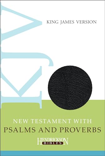 Stock image for KJV New Testament with Psalms and Proverbs: King James Version, Black, Imitation Leather
