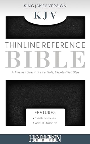 Imagen de archivo de KJV Thinline Reference Bible, Flexisoft (Red Letter, Imitation Leather, Black) a la venta por SecondSale